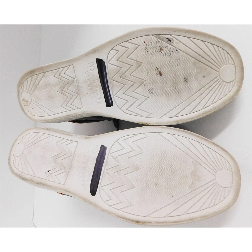 Ivy Kirzhner Sputnik Black Leather Copper‎ Toe Fashion Sneaker 8.5 M